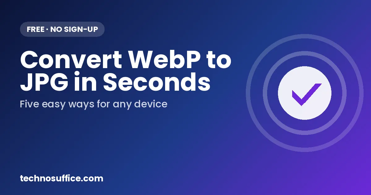A WebP image file being converted into a JPG file on a laptop and a phone