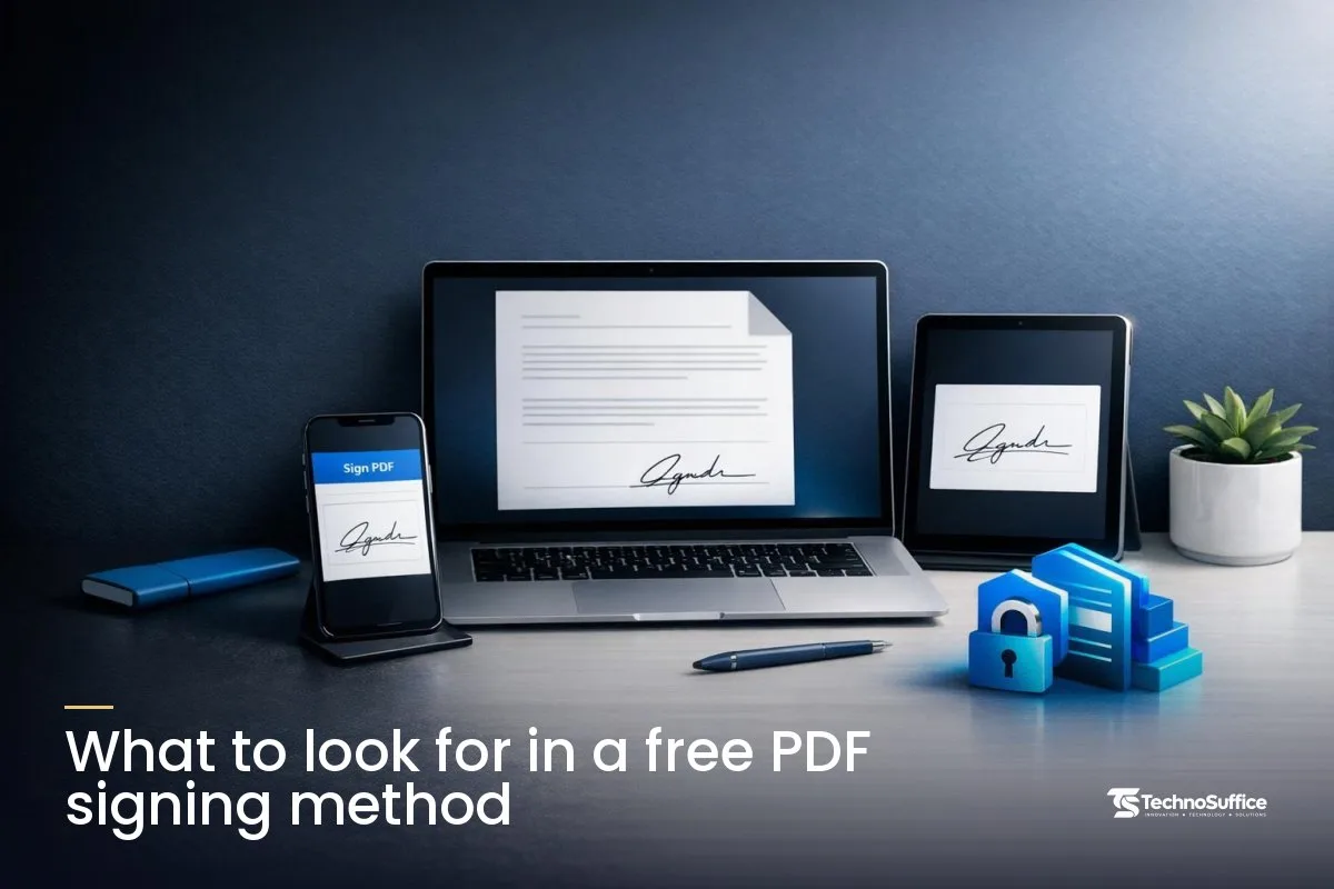 What to look for in a free PDF signing method