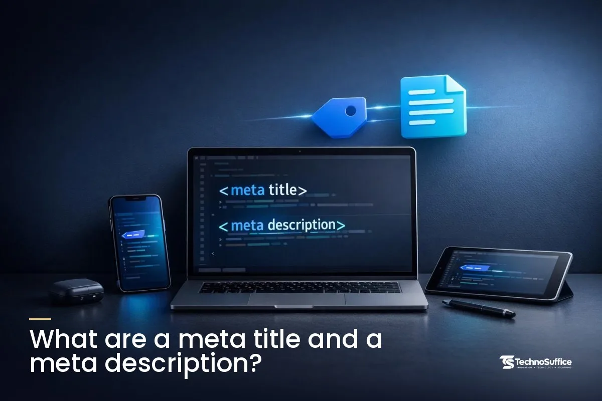 What are a meta title and a meta description?