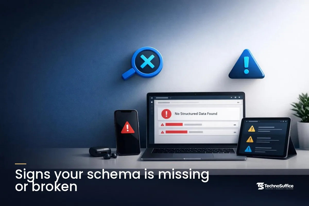 Signs your schema is missing or broken